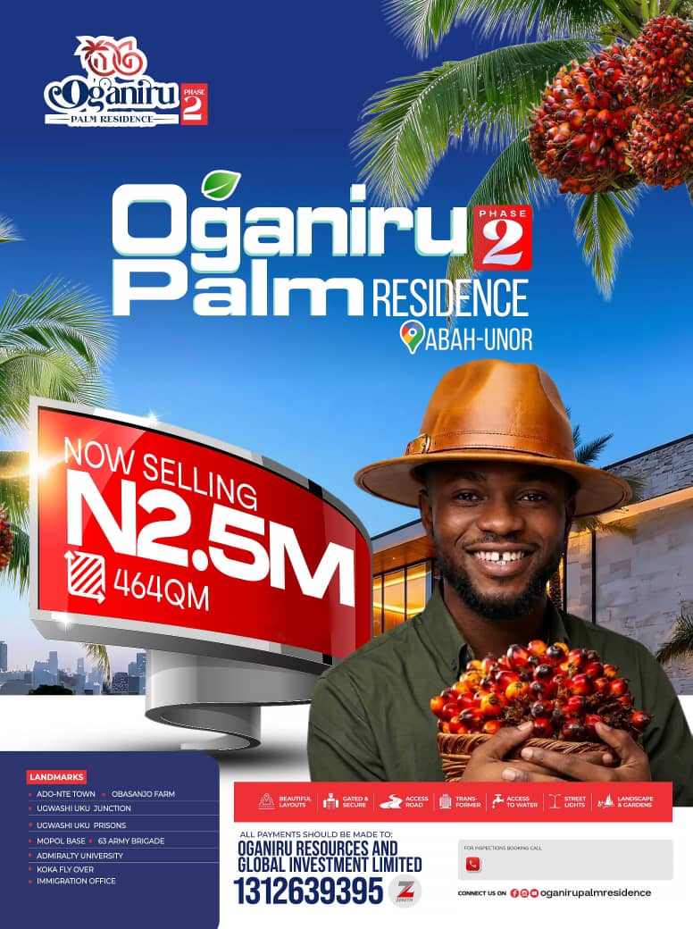Oganiru Palm Residence Phase 2 property advert