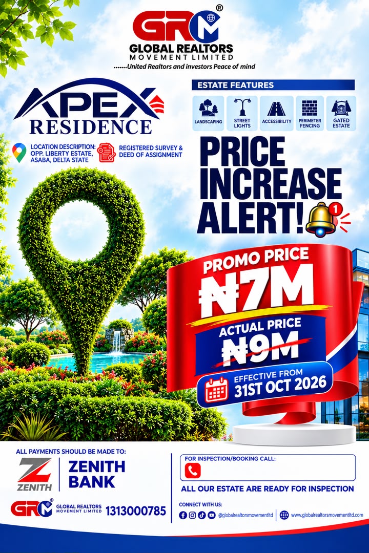 Apex Residence Asaba property advert